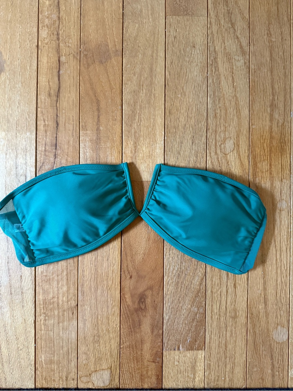 Aerie Green Bandeau Bikini Top